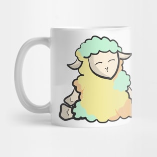 Cotton Candy Sheep - Yellow and Green Edition Mug